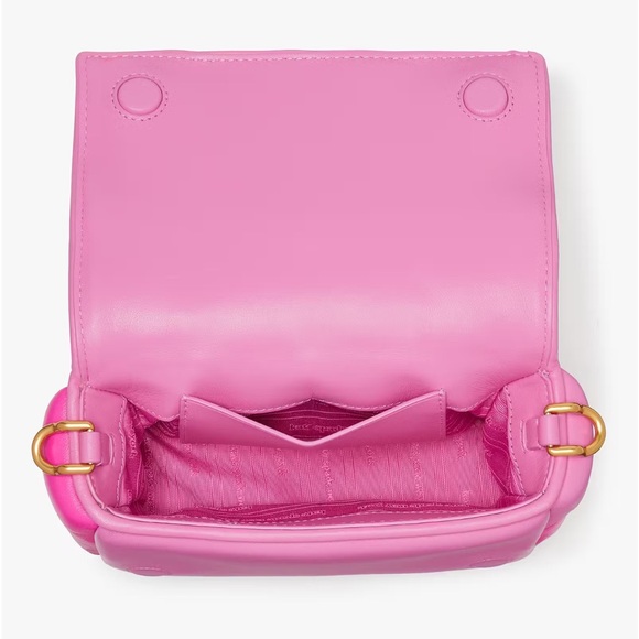 ♠️Kate Spade Boxxy Colorblocked East-West Crossbody Bag, Vivid Snapdragon Pink - Picture 6 of 12